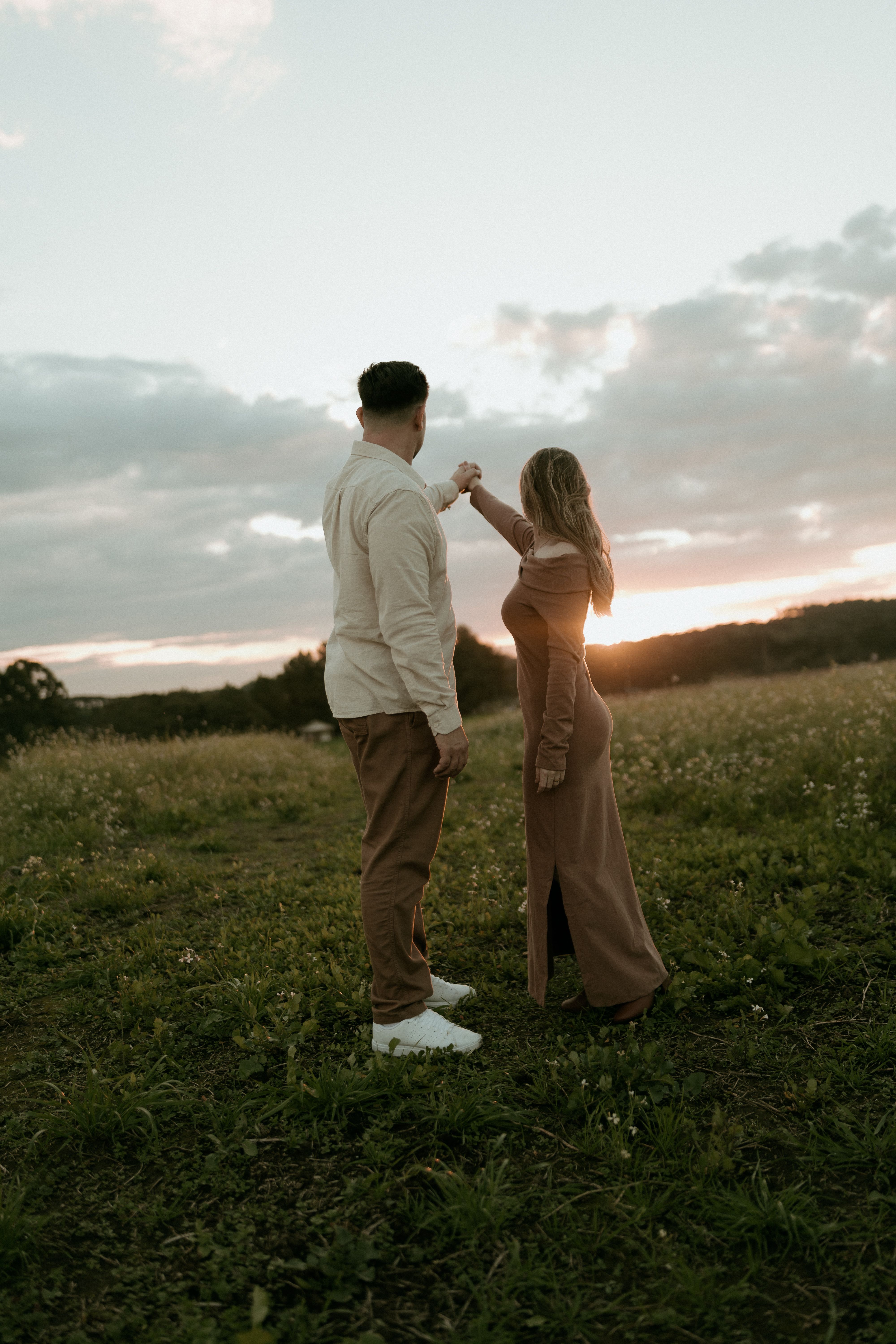 Couple running